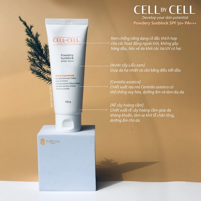 Kem chống nắng - Powdery Sunblock Cream SPF50+PA+++