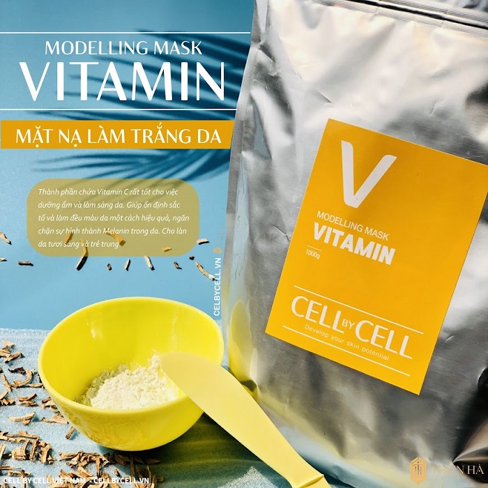 Mặt nạ trắng da, mờ thâm - Modeling Vitamin Mask Cell by Cell